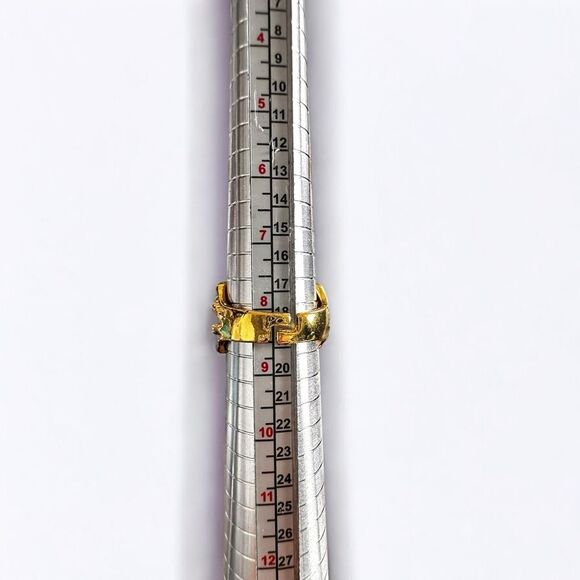 NIB Alloy Unisex Vintage Dragon Claw Eye Yellow Gold Metal Ring, Quality, Retro, - Picture 8 of 8